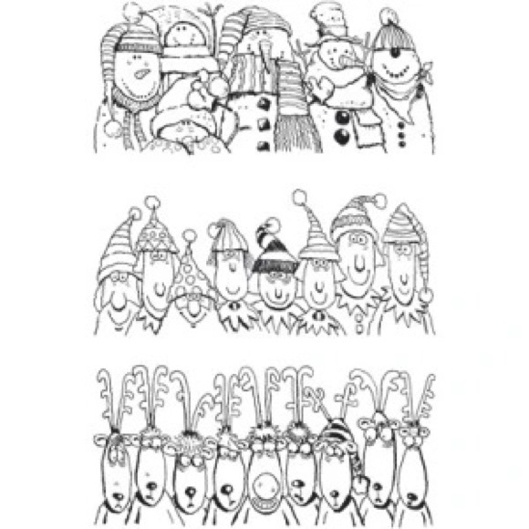 ⛄️ Stampin' Up! Holiday Lineup 3pc Wood Stamp Set - Picture 4 of 5